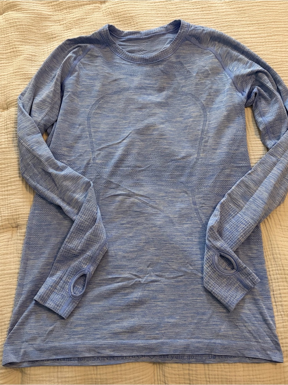 Lululemon Women’s Light Blue Run Swiftly Long Sleeve Top - SZ 10